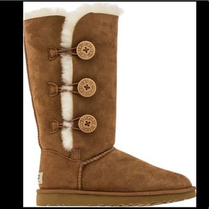 UGG Bailey Suede Button Triplet II Boots